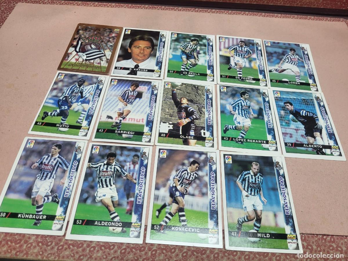 Cromos de f&uacute;tbol: CROMOS FUTBOL LIGA 98 99 REAL SOCIEDAD SAN SEBASTIAN