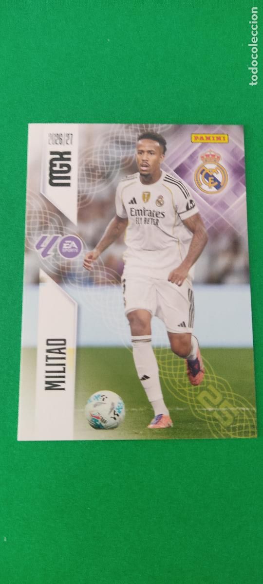 Cromos de f&uacute;tbol: TRADING CARD FUTBOL MILITAO REAL MADRID C.F. N&ordm; 221 LIGA MEGACRACKS 2026-2027/26-27 PANINI