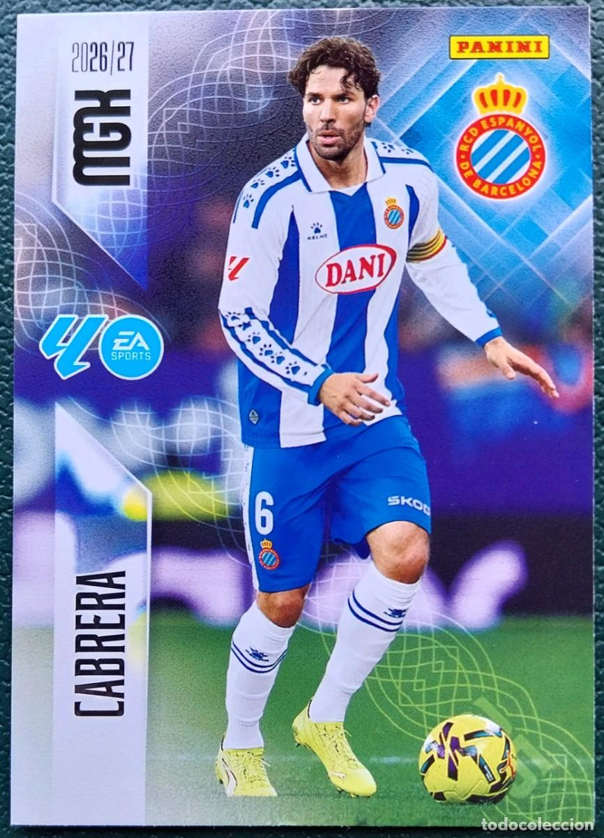 Cromos de f&uacute;tbol: 169 CABRERA RCD ESPANYOL FICHAS ALBUM MEGACRACKS 2026 2027 MGK 26 27
