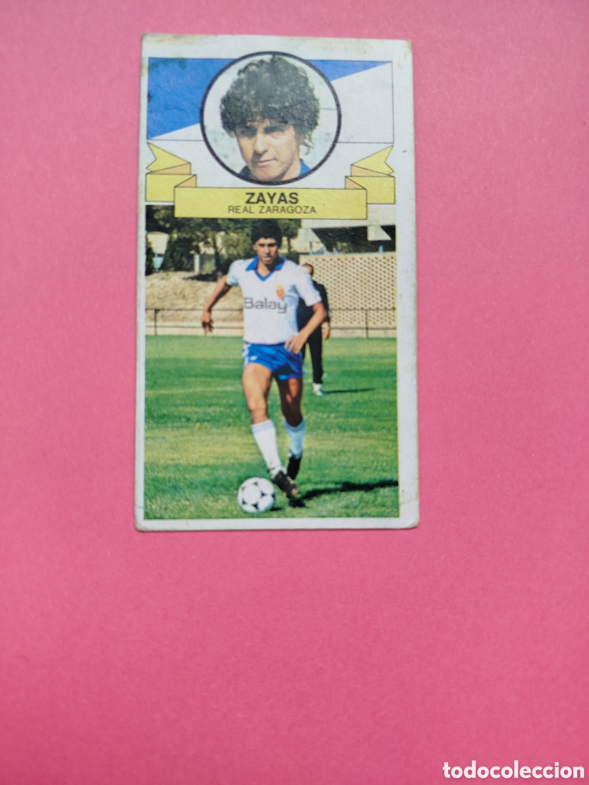 Cromos de f&uacute;tbol: ZAYAS BAJA ZARAGOZA 85-86 LIGA ESTE DESPEGADO