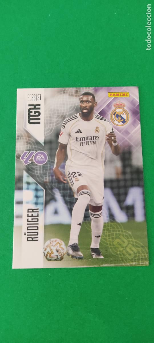 Cromos de f&uacute;tbol: TRADING CARD FUTBOL RUDIGER REAL MADRID C.F. N&ordm; 223 LIGA MEGACRACKS 2026-2027/26-27 PANINI