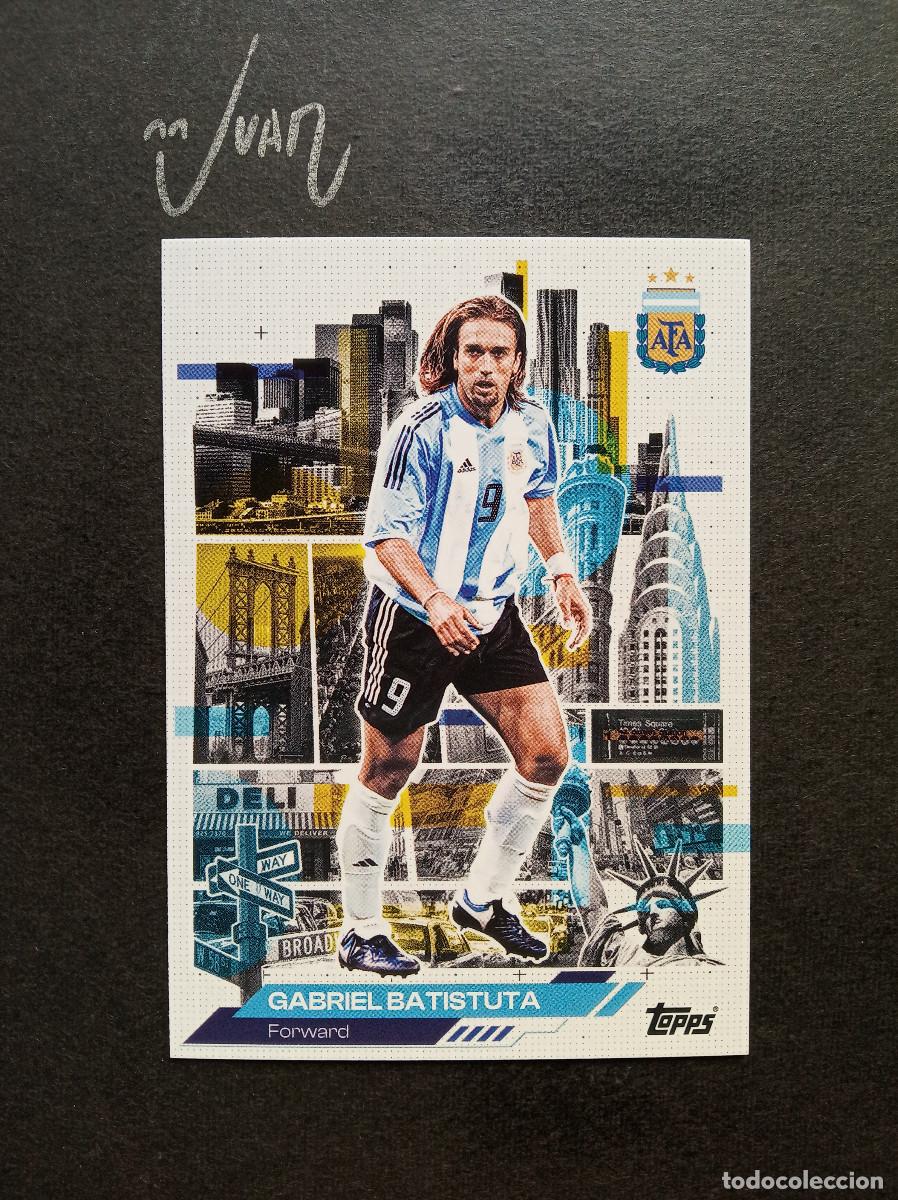 Cromos de f&uacute;tbol: 46 AFA IN THE APPLE BATISTUTA FIORENTINA ⚽ TOPPS &reg; TEAM SET ARGENTINA FIFA WORLD CUP 2026 MUNDIAL 26