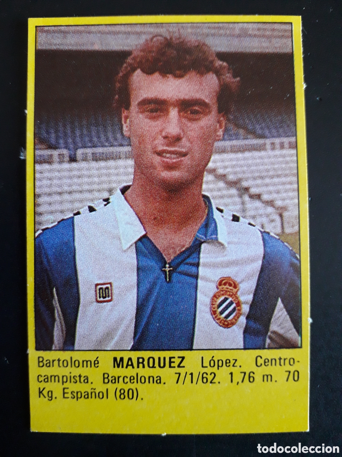 Cromos de f&uacute;tbol: M&Aacute;RQUEZ RCD ESPA&Ntilde;OL SUPER F&Uacute;TBOL 84 83-84 1983-1984 ROLL&Aacute;N DESPEGADO PEDIDO M&Iacute;NIMO 3&euro;