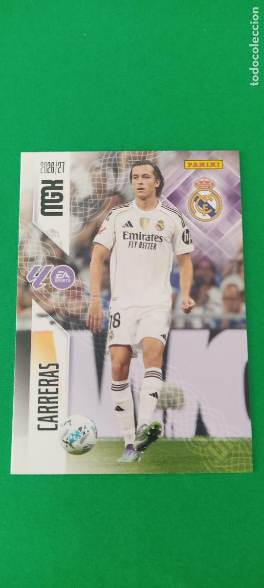 Cromos de f&uacute;tbol: TRADING CARD FUTBOL TCHOUAM&Eacute;NI REAL MADRID C.F. N&ordm; 225 LIGA MEGACRACKS 2026-2027/26-27 PANINI
