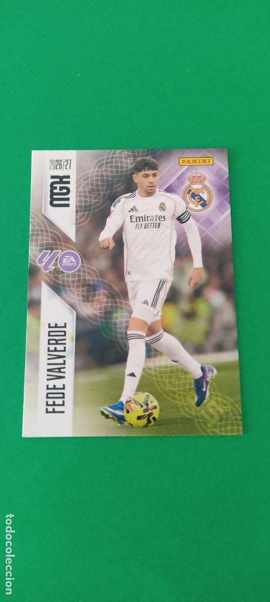 Cromos de f&uacute;tbol: TRADING CARD FUTBOL VALVERDE REAL MADRID C.F. N&ordm; 226 LIGA MEGACRACKS 2026-2027/26-27 PANINI