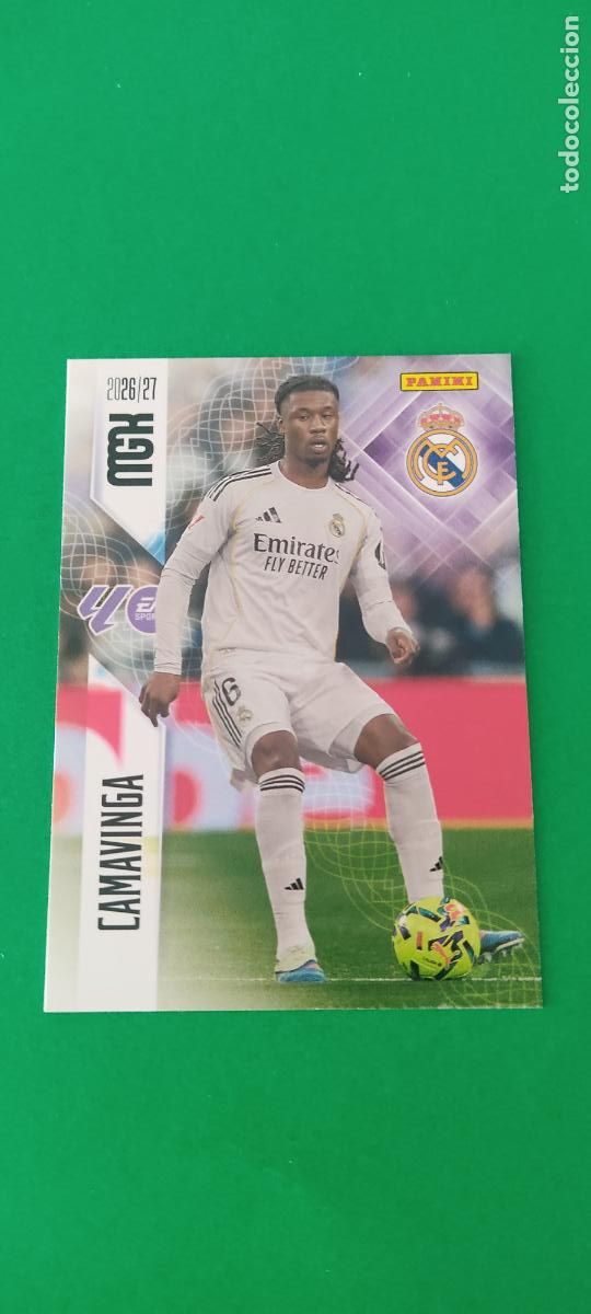 Cromos de f&uacute;tbol: TRADING CARD FUTBOL CAMAVINGA REAL MADRID C.F. N&ordm; 227 LIGA MEGACRACKS 2026-2027/26-27 PANINI