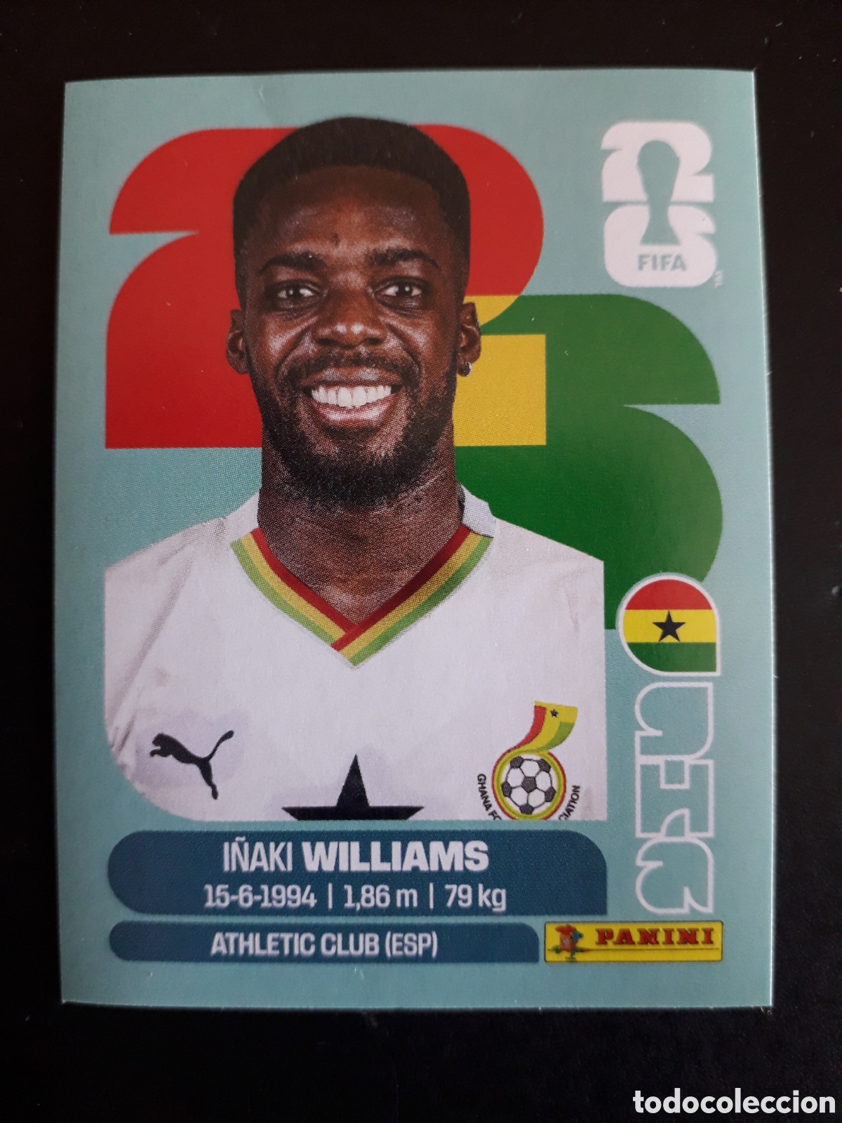Cromos de f&uacute;tbol: I&Ntilde;AKI WILLIAMS GHANA GHA 15 MUNDIAL F&Uacute;TBOL 2026 FIFA WORLD CUP PANINI SIN PEGAR PEDIDO M&Iacute;NIMO 3&euro;.