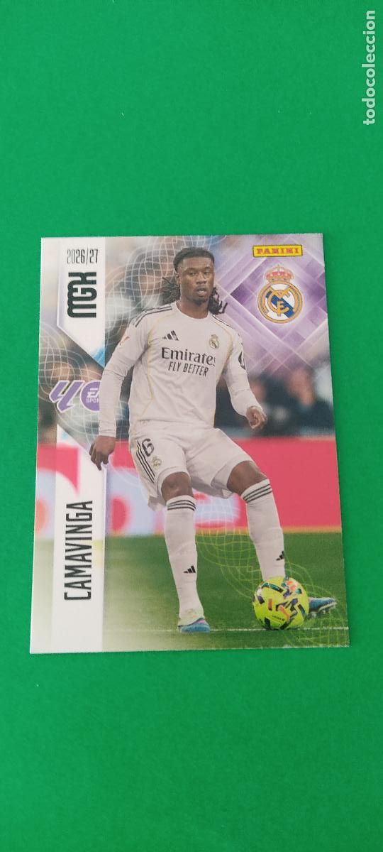 Cromos de f&uacute;tbol: TRADING CARD FUTBOL CAMAVINGA REAL MADRID C.F. N&ordm; 227 LIGA MEGACRACKS 2026-2027/26-27 PANINI