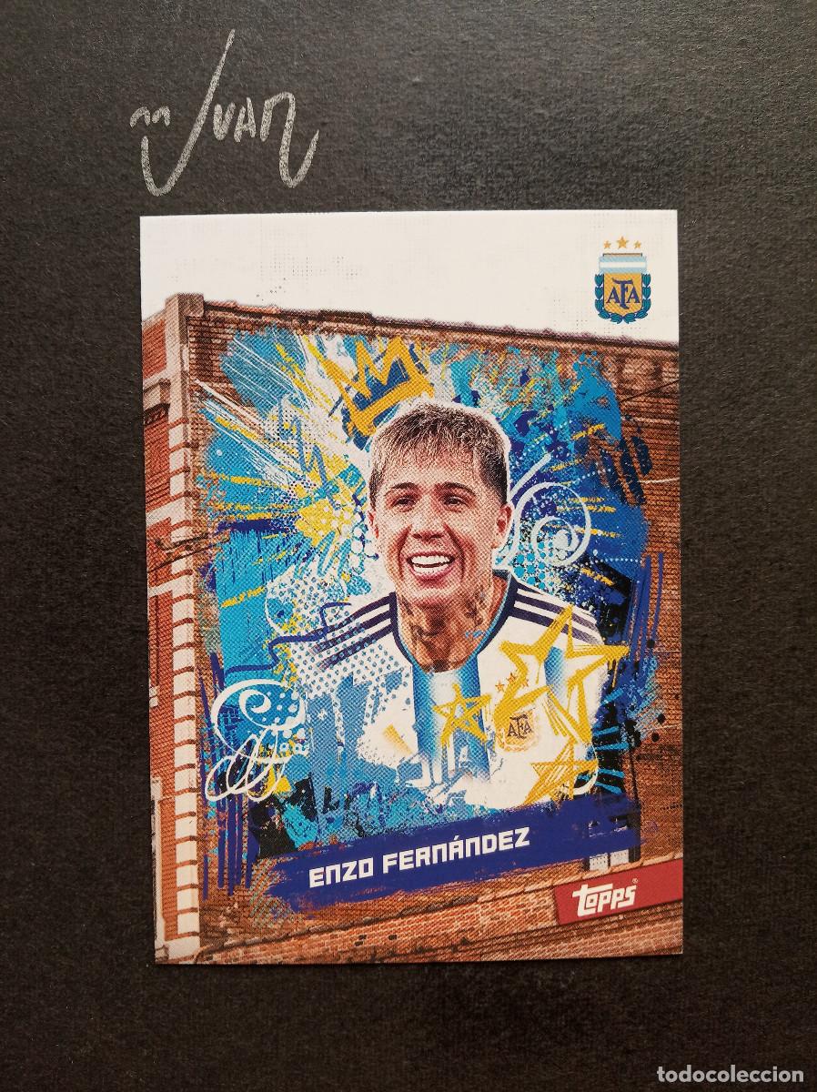Cromos de f&uacute;tbol: N&ordm; 27 BLOCK ENZO FERNANDEZ CHELSEA ⚽ TOPPS &reg; TEAM SET ARGENTINA FIFA WORLD CUP 2026 MUNDIAL 26