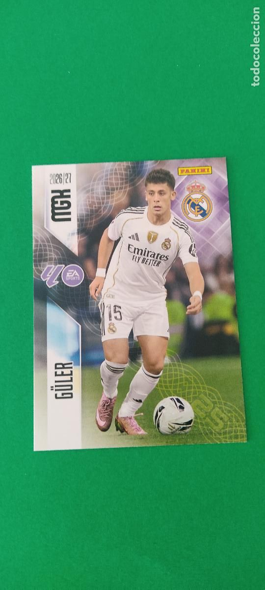Cromos de f&uacute;tbol: TRADING CARD FUTBOL GULLER REAL MADRID C.F. N&ordm; 229 LIGA MEGACRACKS 2026-2027/26-27 PANINI