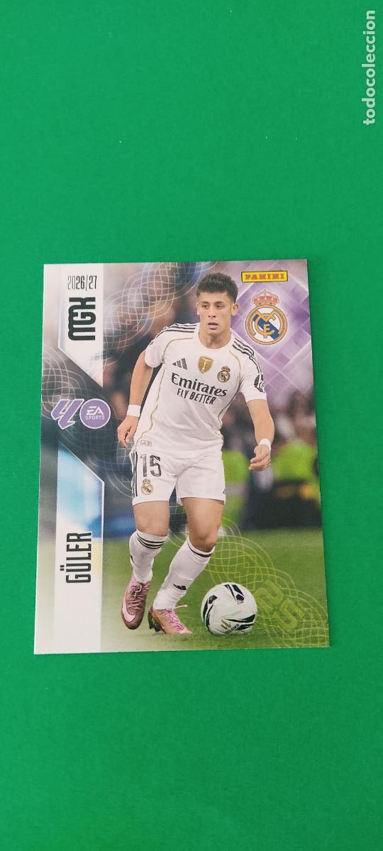 Cromos de f&uacute;tbol: TRADING CARD FUTBOL GULLER REAL MADRID C.F. N&ordm; 229 LIGA MEGACRACKS 2026-2027/26-27 PANINI