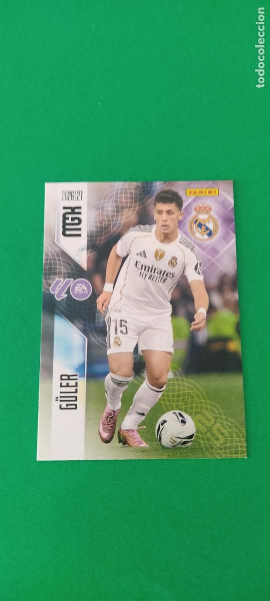 Cromos de f&uacute;tbol: TRADING CARD FUTBOL GULLER REAL MADRID C.F. N&ordm; 229 LIGA MEGACRACKS 2026-2027/26-27 PANINI