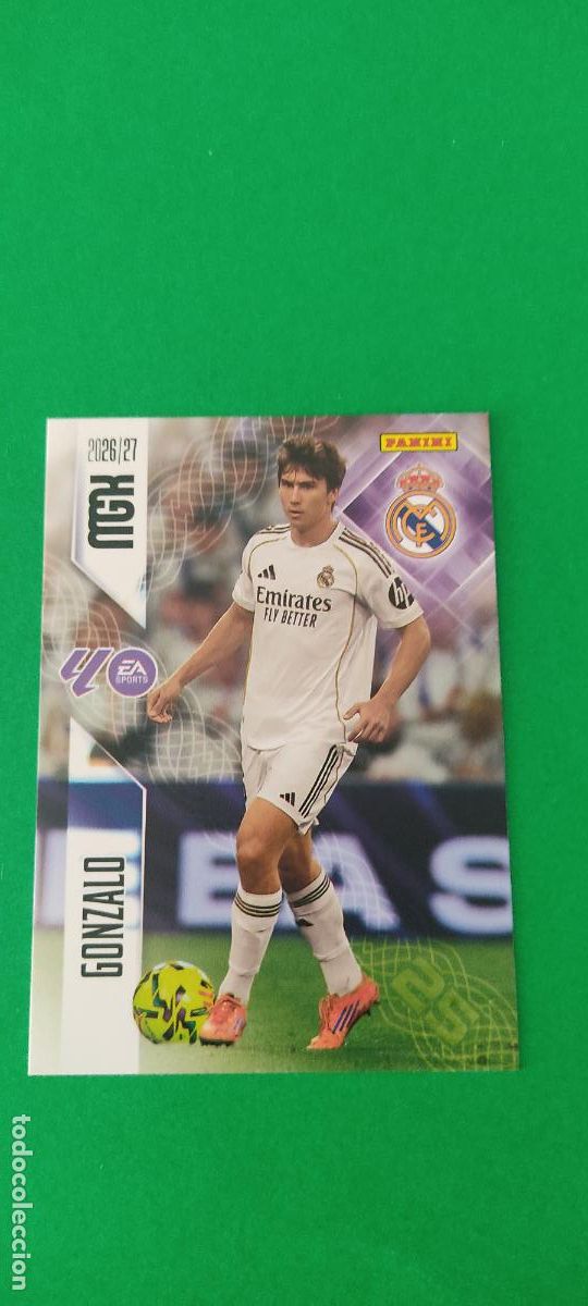 Cromos de f&uacute;tbol: TRADING CARD FUTBOL GONZALO REAL MADRID C.F. N&ordm; 233 LIGA MEGACRACKS 2026-2027/26-27 PANINI