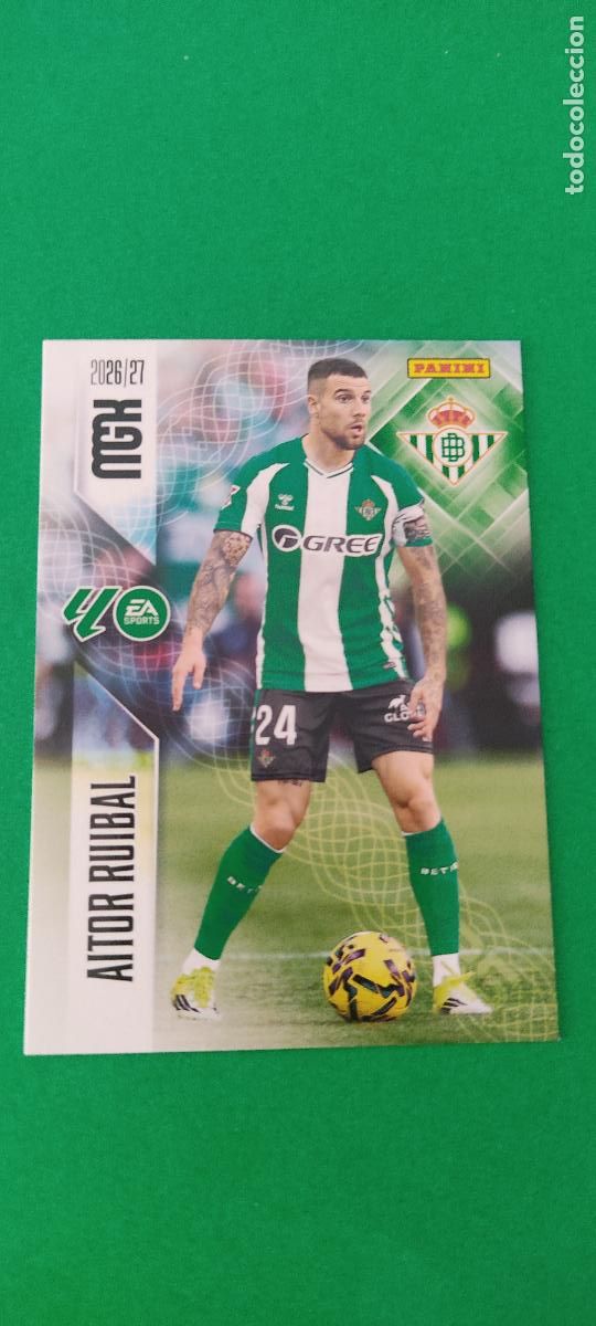 Football Stickers: TRADING CARD FUTBOL RUIBAL REAL BETIS BALOMPIE N&ordm; 94 LIGA MEGACRACKS 2026-2027/26-27 PANINI