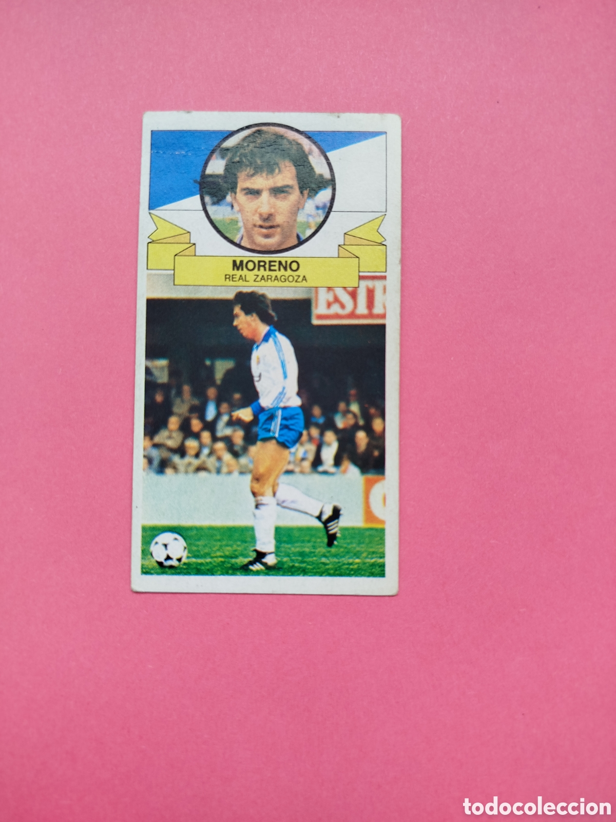 Cromos de Futebol: MORENO BAJA ZARAGOZA LIGA ESTE 85-86 DESPEGADO