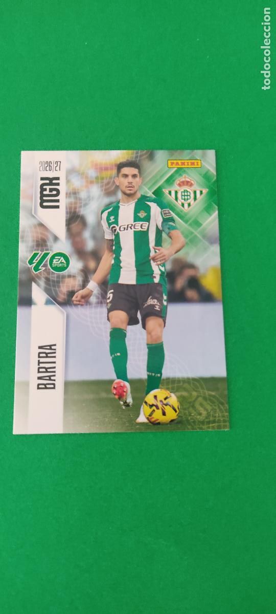 Cromos de Futebol: TRADING CARD FUTBOL BARTRA REAL BETIS BALOMPIE N&ordm; 95 LIGA MEGACRACKS 2026-2027/26-27 PANINI