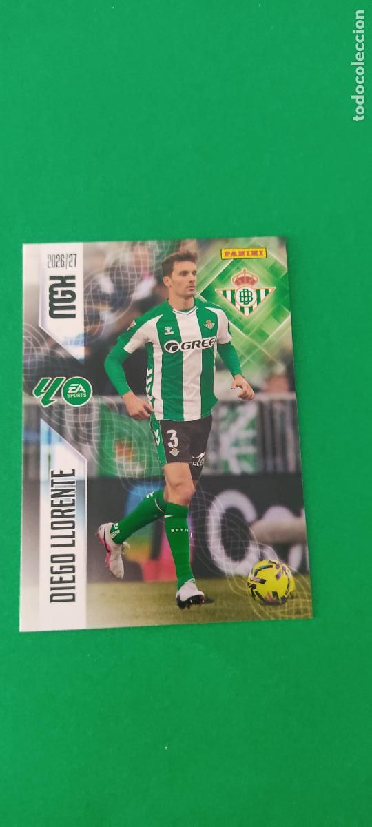 Cromos de Futebol: TRADING CARD FUTBOL LLORENTE REAL BETIS BALOMPIE N&ordm; 96 LIGA MEGACRACKS 2026-2027/26-27 PANINI