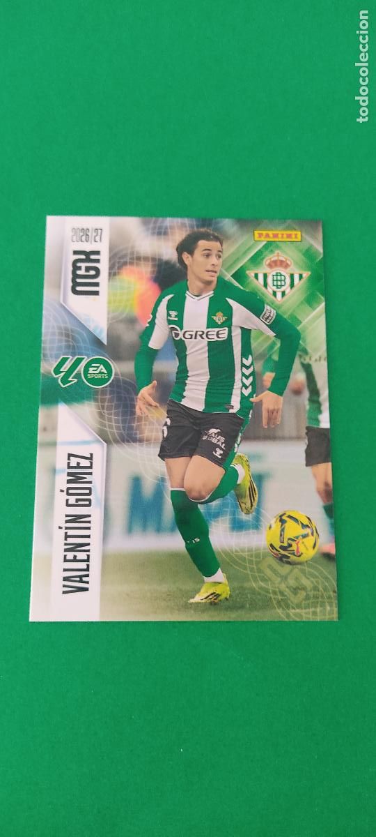 Cromos de Futebol: TRADING CARD FUTBOL VALENTIN REAL BETIS BALOMPIE N&ordm; 98 LIGA MEGACRACKS 2026-2027/26-27 PANINI