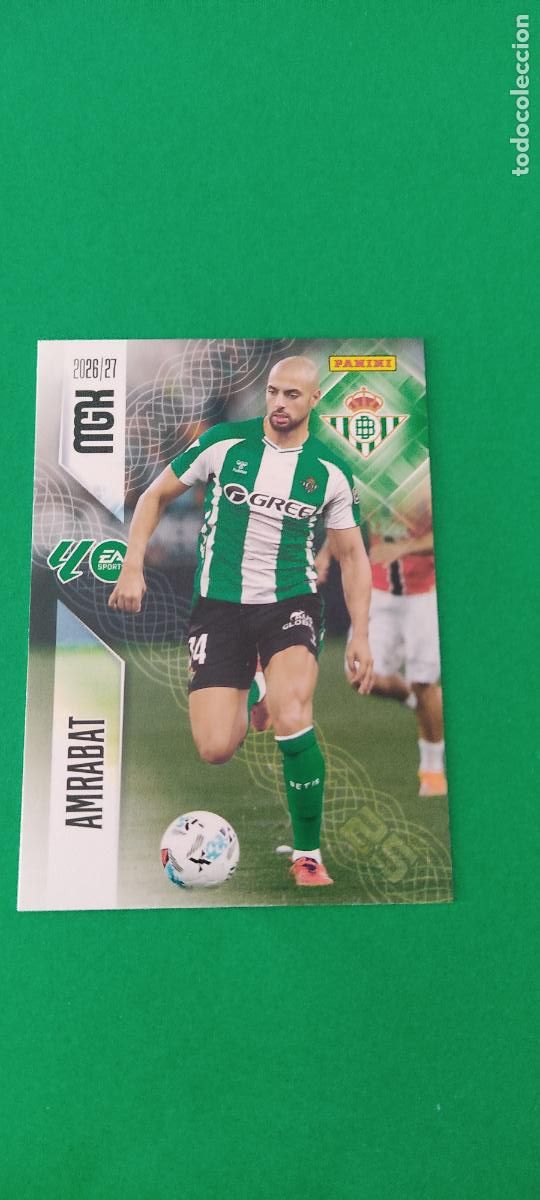 Football Stickers: TRADING CARD FUTBOL AMRABAT REAL BETIS BALOMPIE N&ordm; 100 LIGA MEGACRACKS 2026-2027/26-27 PANINI