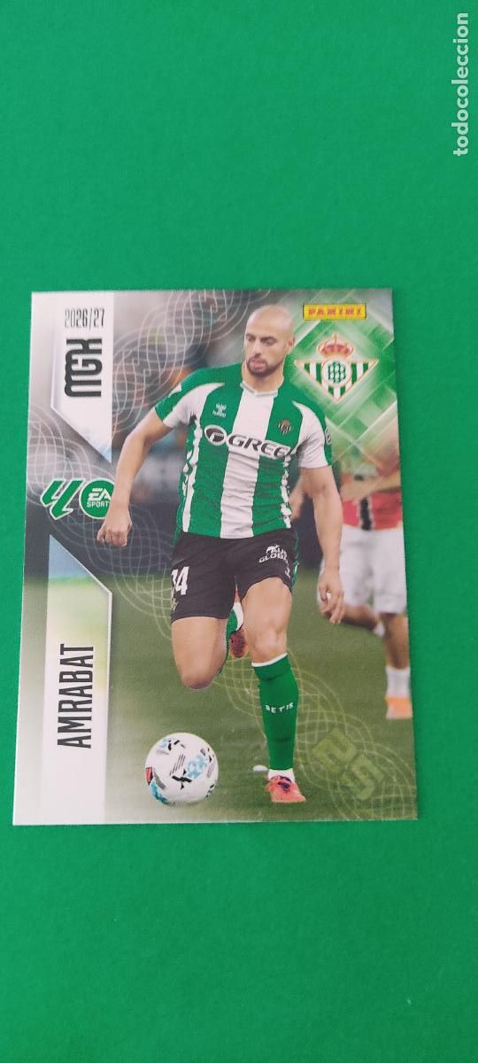 Football Stickers: TRADING CARD FUTBOL AMRABAT REAL BETIS BALOMPIE N&ordm; 100 LIGA MEGACRACKS 2026-2027/26-27 PANINI
