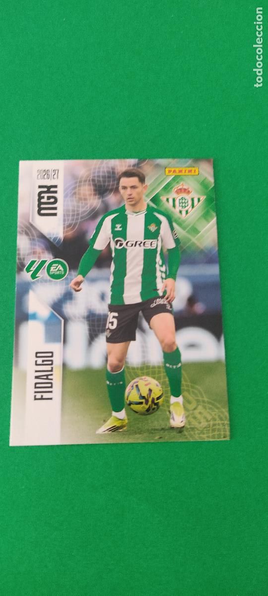 Football Stickers: TRADING CARD FUTBOL FIDALGO REAL BETIS BALOMPIE N&ordm; 101 LIGA MEGACRACKS 2026-2027/26-27 PANINI