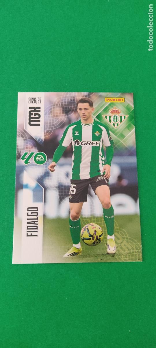 Football Stickers: TRADING CARD FUTBOL FIDALGO REAL BETIS BALOMPIE N&ordm; 101 LIGA MEGACRACKS 2026-2027/26-27 PANINI
