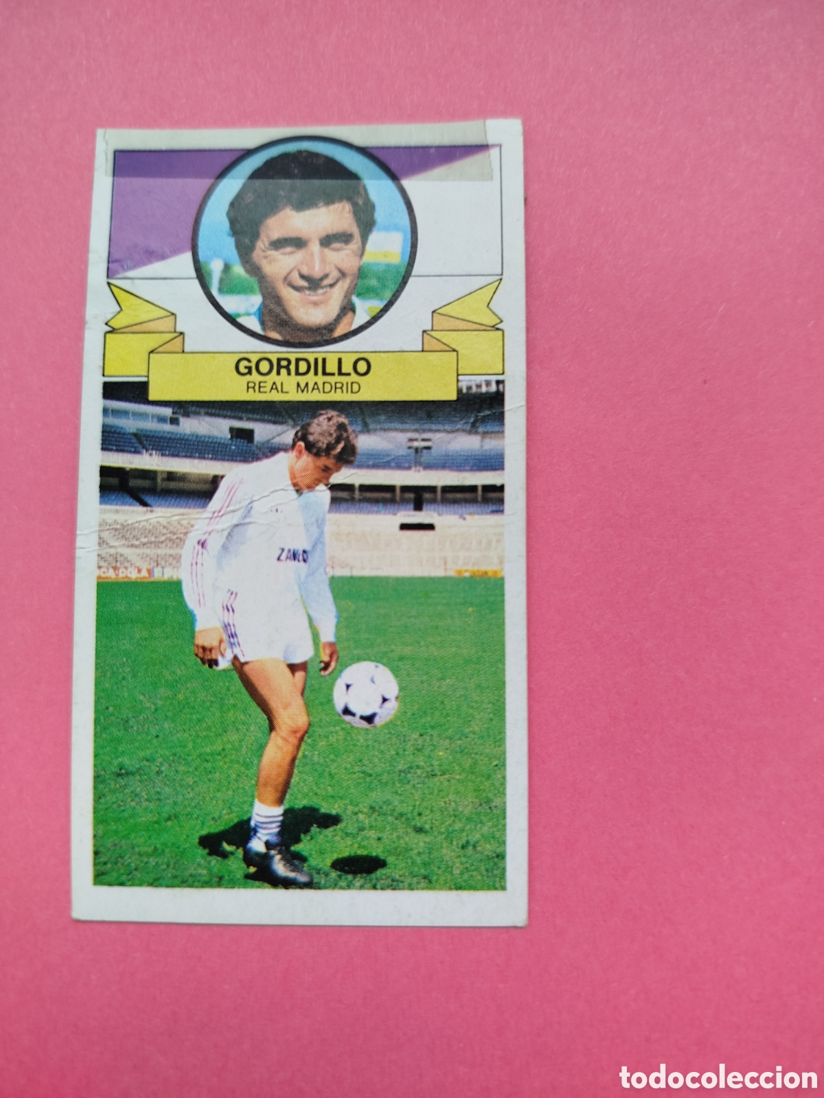 Cromos de f&uacute;tbol: GORDILLO FICHAJE 20 REAL MADRID LIGA ESTE 85-86 LEVE DESPEGADO