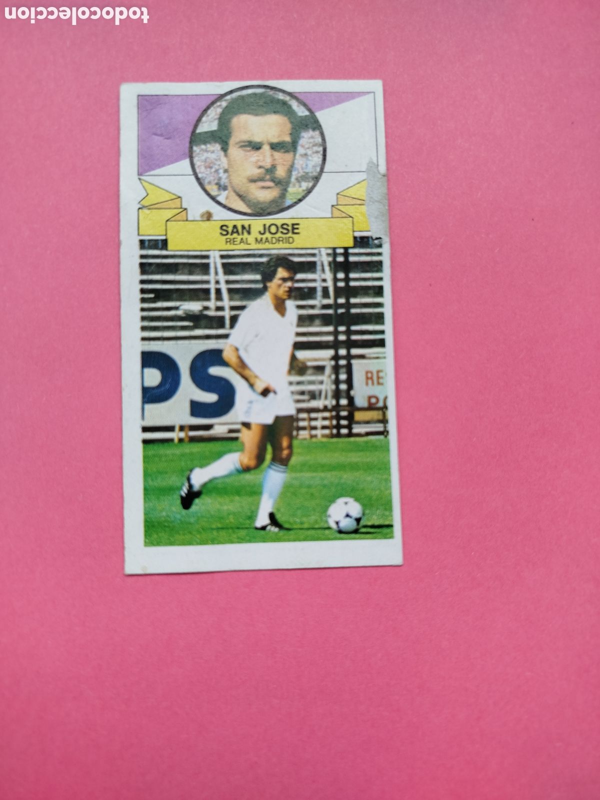 Cromos de f&uacute;tbol: SAN JOSE SIN PUBLICIDAD REAL MADRID LIGA ESTE 85-86 DESPEGADO