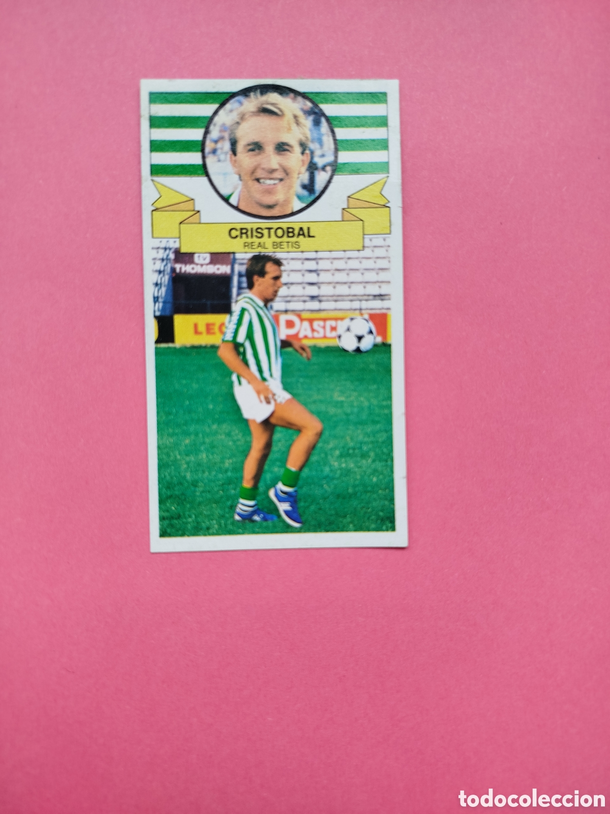 Cromos de f&uacute;tbol: CRIST&Oacute;BAL COLOCA BETIS LIGA ESTE 85-86 DESPEGADO