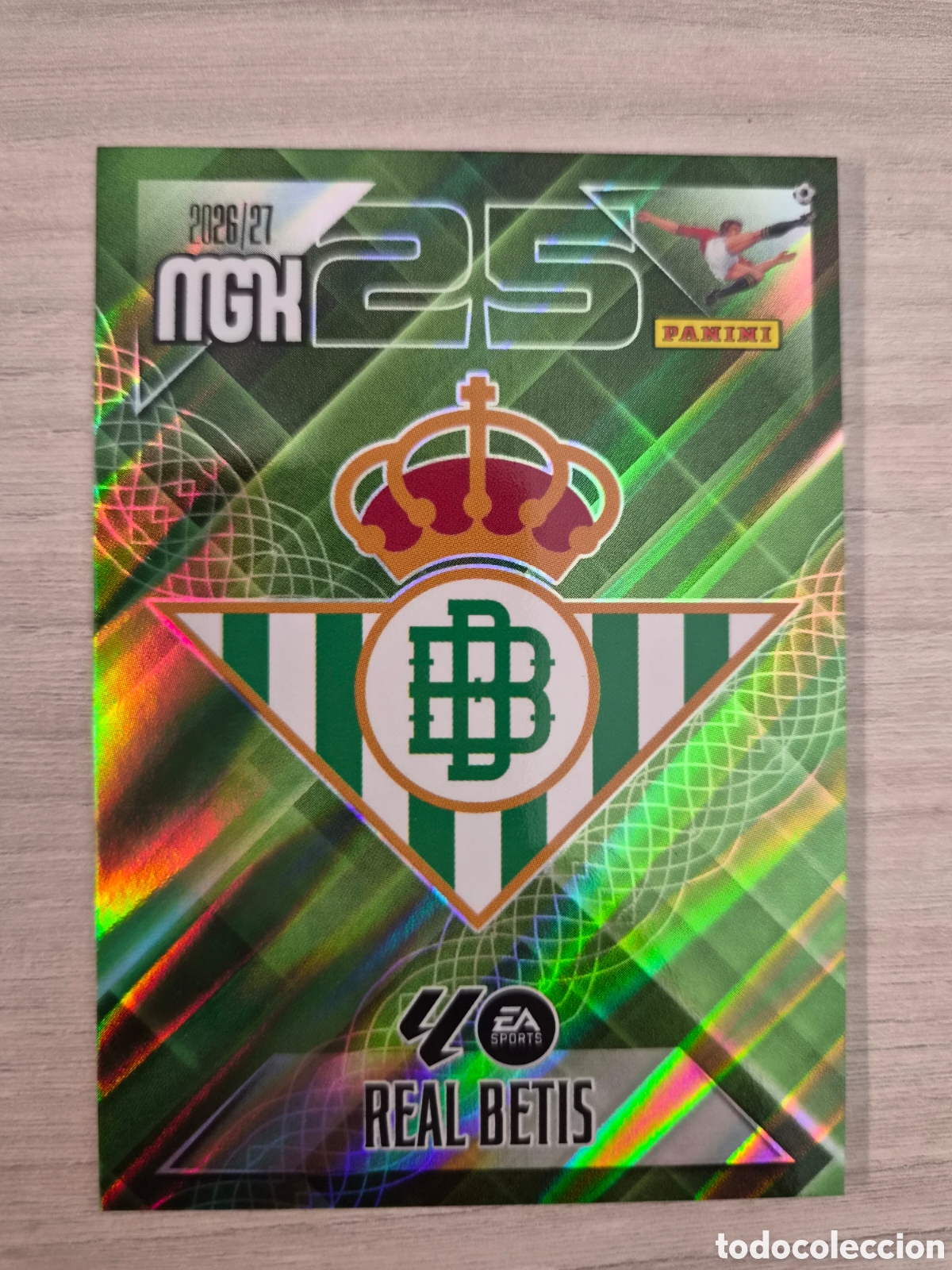 Cromos de f&uacute;tbol: N&deg;91 Escudo Betis Megacracks 26/27