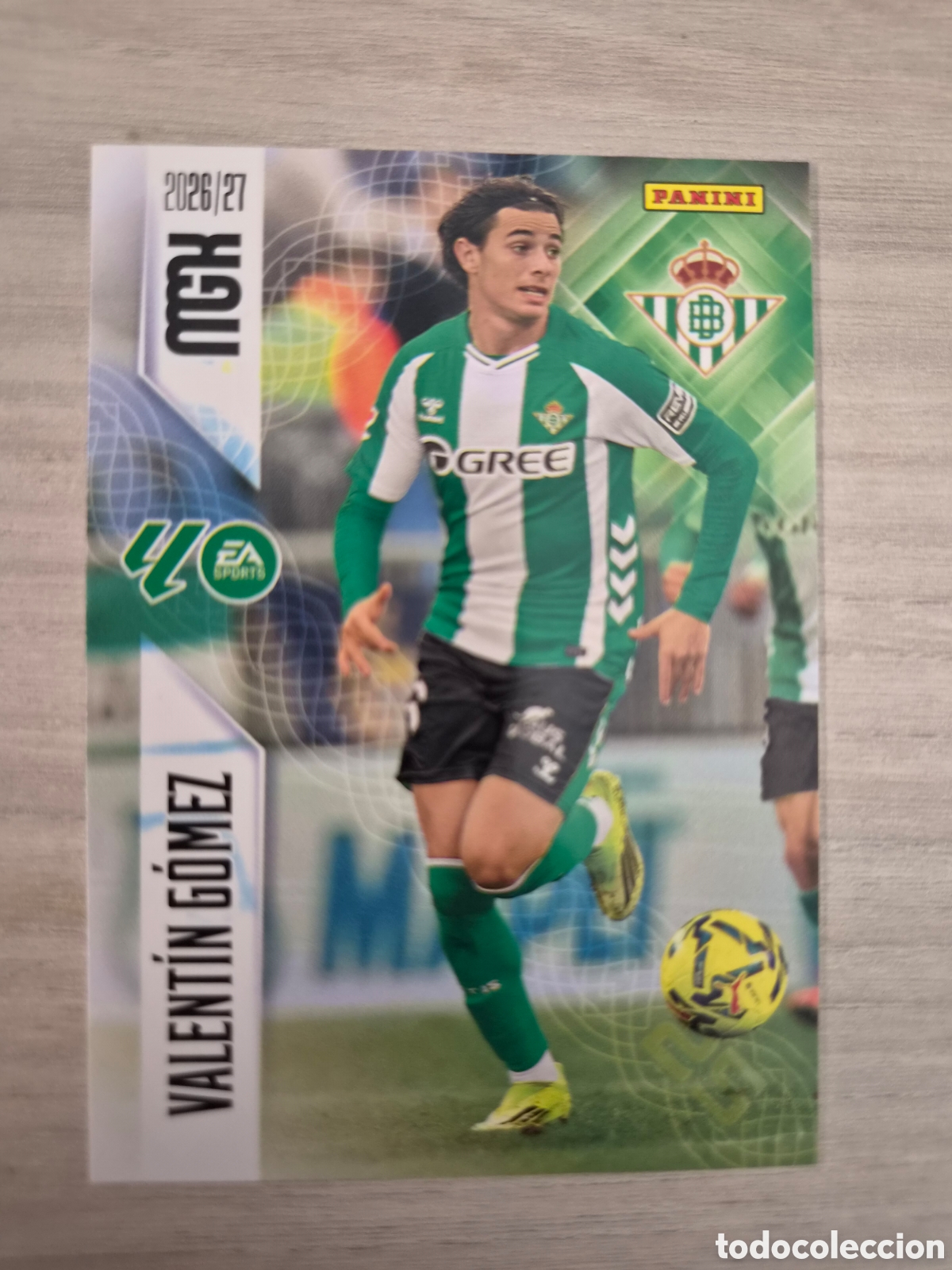 Cromos de f&uacute;tbol: N&deg;98 Betis Valent&iacute;n G&oacute;mez Megacracks 26/27