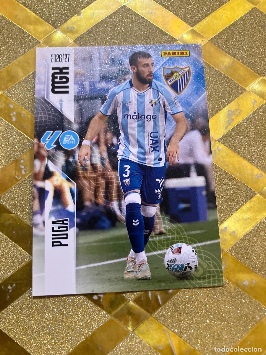 Figurine di Calcio: CROMO DE FUTBOL NUMERO 238 PUGA MALAGA LIGA 2026 2027 MEGACRAKS MGK PANINI !
