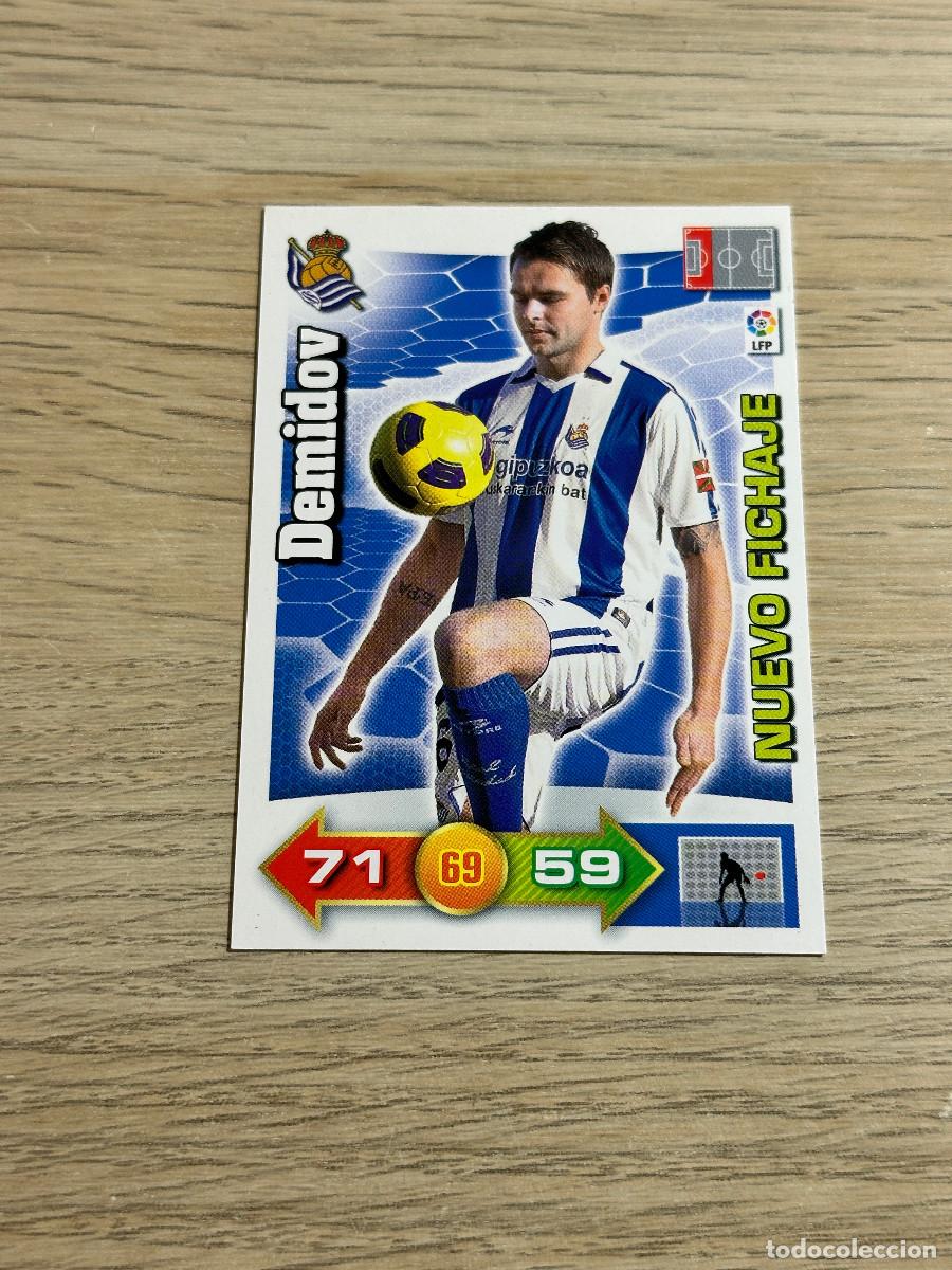 Cromos de f&uacute;tbol: DEMIDOV REAL SOCIEDAD NUEVO FICHAJE ADRENALYN XL 2010 2011 / 10 11 PANINI