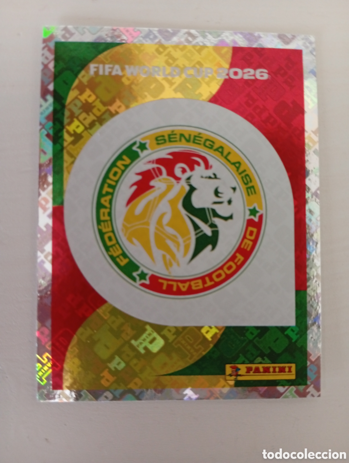 Cromos de f&uacute;tbol: OFFICIAL STICKER COLLECTION WORLD CUP MUNDIAL 2026 - SENEGAL N&ordm; 1 ESCUDO