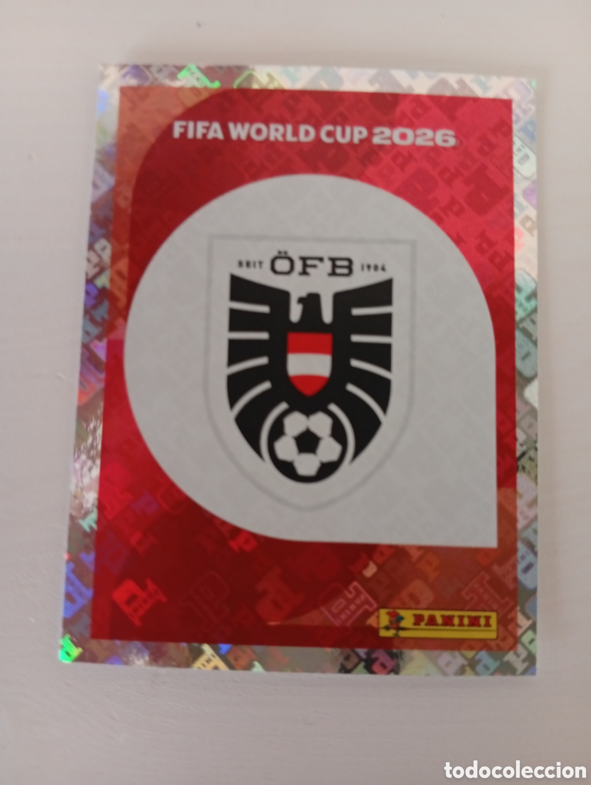 Cromos de f&uacute;tbol: CROMO PANINI MUNDIAL WORLD CUP 2026 - AUT1 AUT 1 - ESCUDO - AUSTRIA