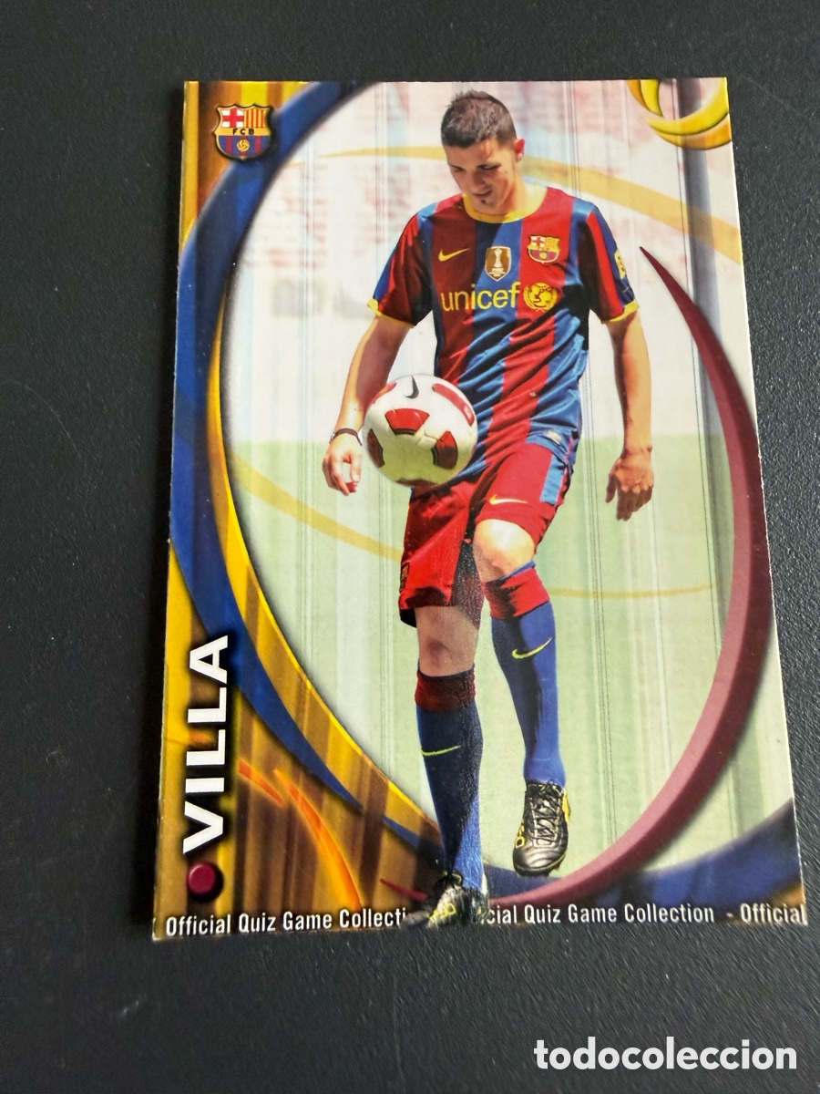Cromos de f&uacute;tbol: MUNDICROMO 2011. 021 VILLA ( FC Barcelona)