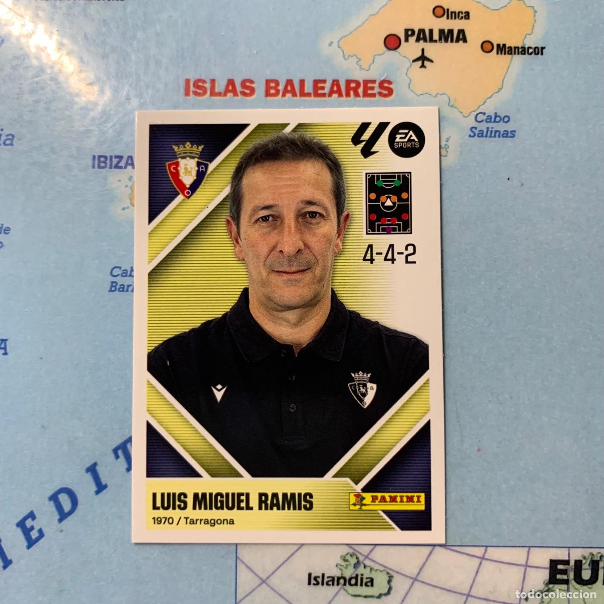 Cromos de f&uacute;tbol: Ramis entrenador n&uacute;mero 2 de Osasuna cromo liga este 26-27 2026-2027