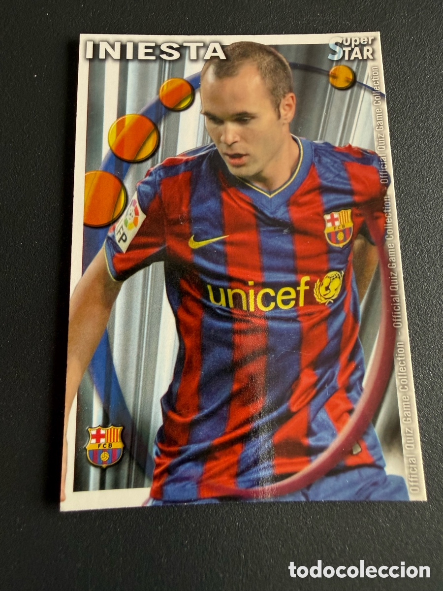 Cartes &agrave; collectionner de Football: MUNDICROMO 2011. 024 INIESTA. Super Star. Mate