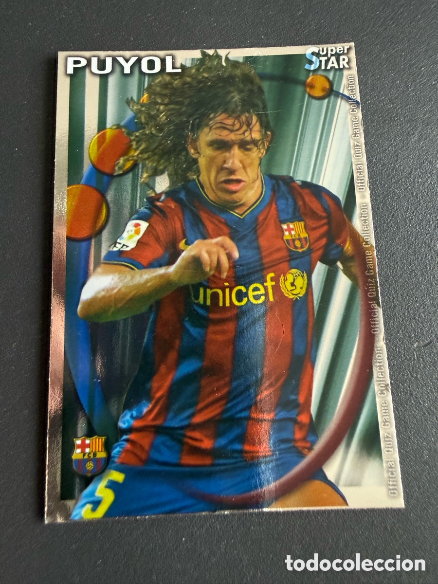Cartes &agrave; collectionner de Football: MUNDICROMO 2011. 026. PUYOL. S&uacute;per STAR. Brillo liso