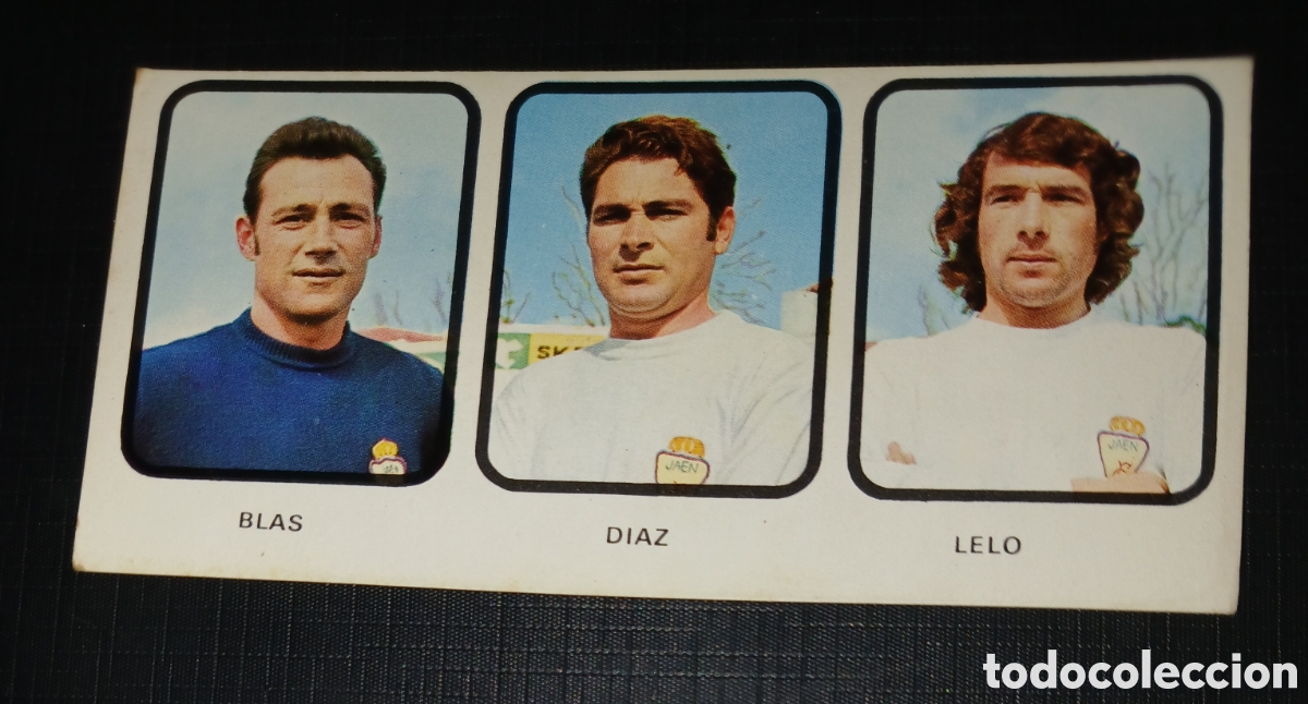 Cromos de f&uacute;tbol: Cromo Real Ja&eacute;n N&ordm; 177 - Blas D&iacute;az / Lelo - Ruiz Romero Liga 1973/1974 (Ruiromer) Nunca pegado