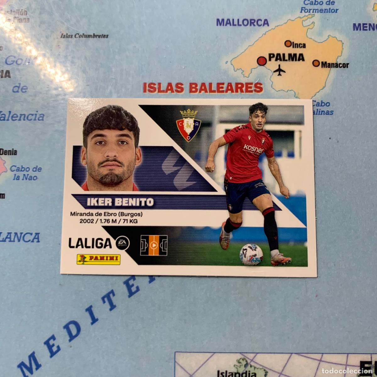 Cromos de f&uacute;tbol: Iker Benito n&uacute;mero 16 de Osasuna cromo liga este 26-27 2026-2027