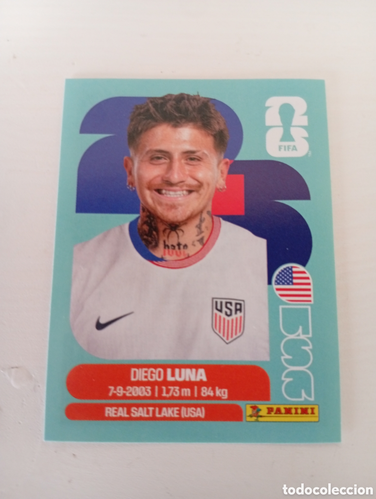 Cromos de f&uacute;tbol: B28 USA 14 USA14 DIEGO LUNA USA ESTADOS UNIDOS USA MUNDIAL FIFA WORLD CUP 2026 STICKER PANINI