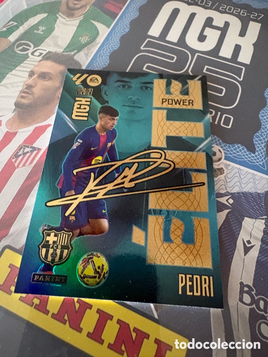 Cromos de f&uacute;tbol: Pedri elite power megacrack 2026-2027