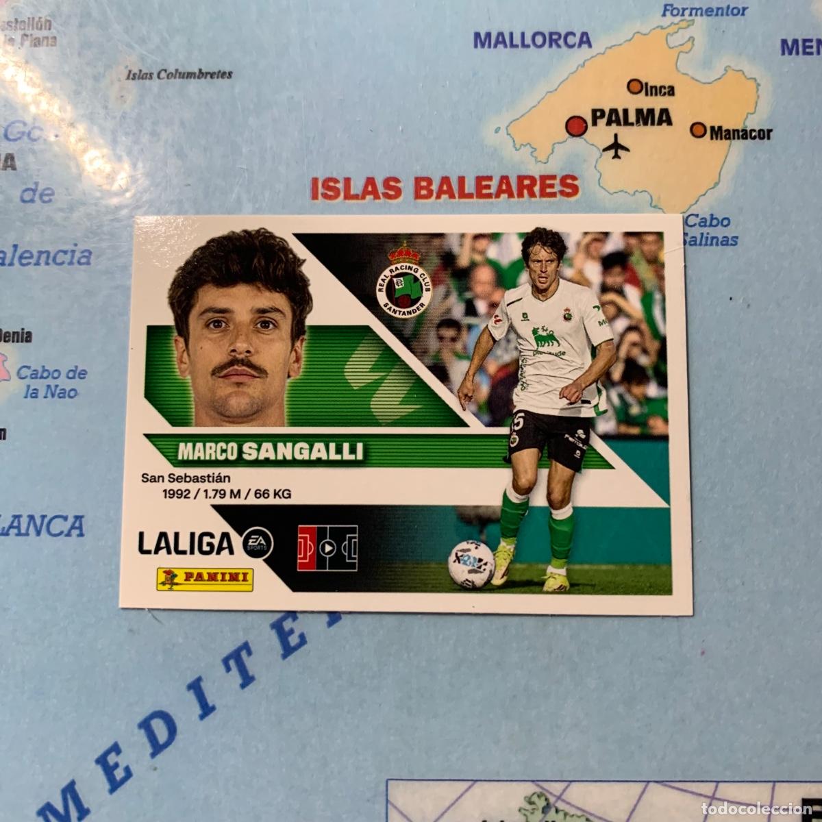 Cromos de f&uacute;tbol: Sangalli n&uacute;mero 6 del Racing de Santander cromo liga este 26-27 2026-2027