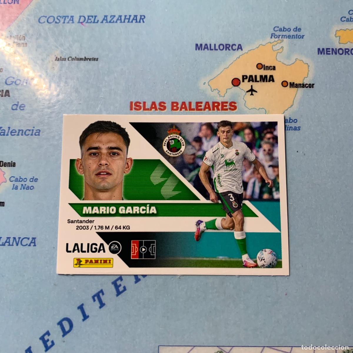 Cromos de f&uacute;tbol: Mario Garc&iacute;a n&uacute;mero 9B del Racing de Santander cromo liga este 26-27 2026-2027
