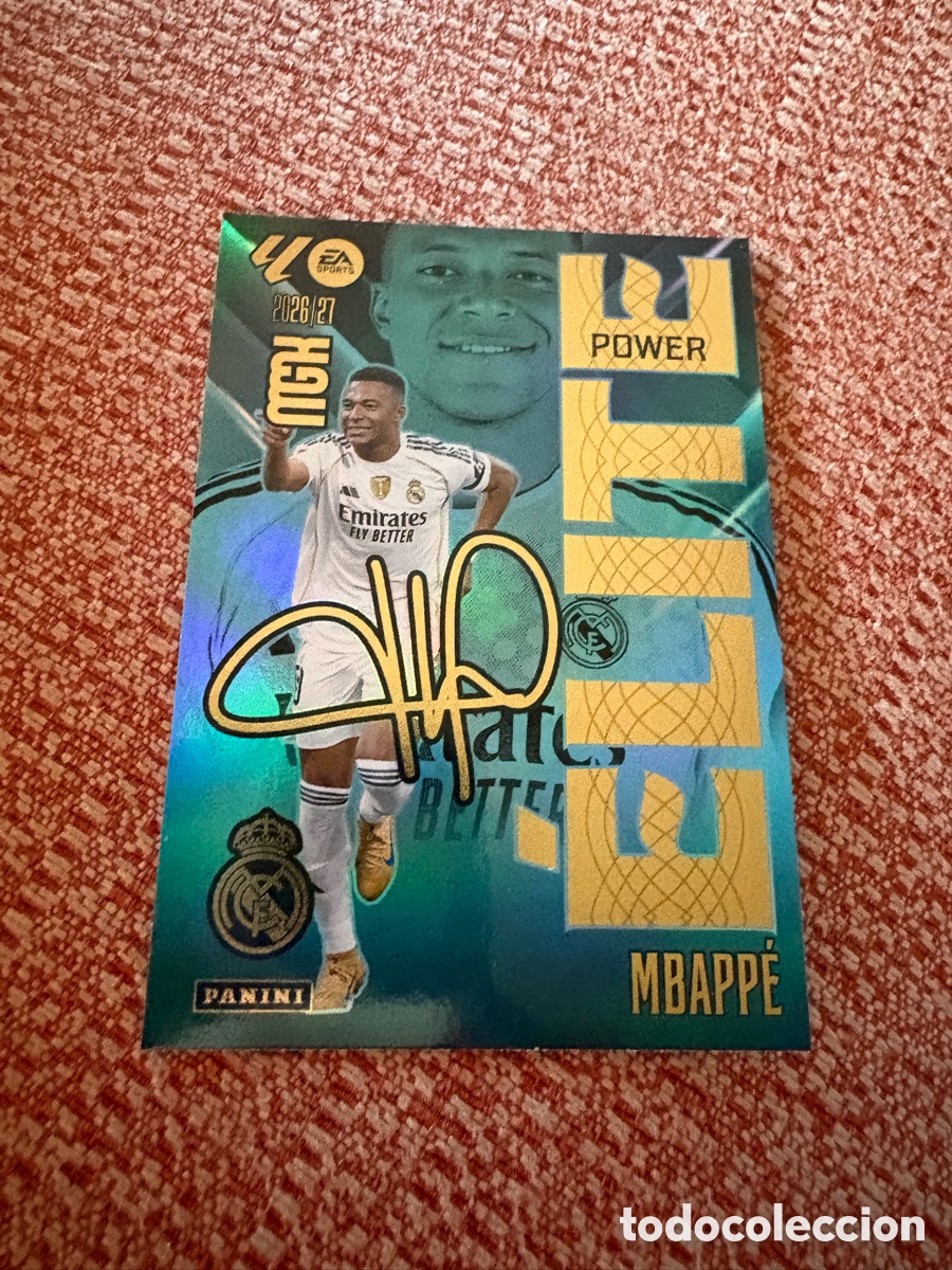 Cromos de f&uacute;tbol: Mbapp&eacute; Elite Power Megacrack 26/27