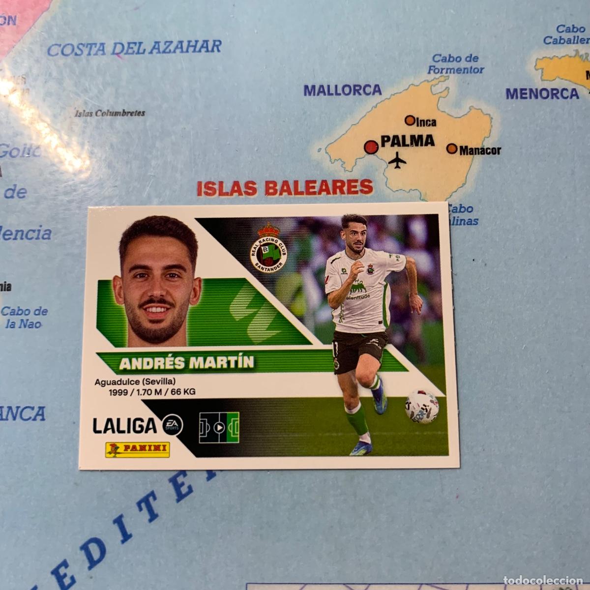 Cromos de f&uacute;tbol: Andres Martin n&uacute;mero 16 del Racing de Santander cromo liga este 26-27 2026-2027