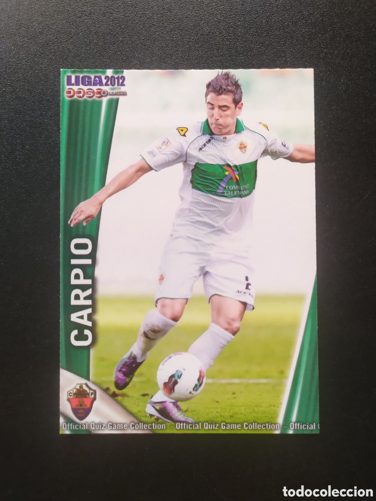 Cromos de f&uacute;tbol: Mundicromo fichas Liga 2011 2012 11 12 Carpio n&deg; 801 Elche