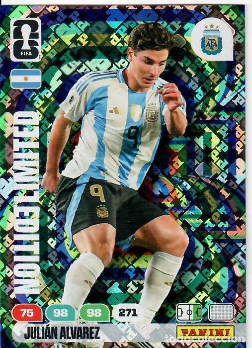 Cromos de f&uacute;tbol: PANINI ADRENALYN MUNDIAL WORLD CUP 2026 - LIMITED EDITION - JULI&Aacute;N &Aacute;LVAREZ - ARGENTINA
