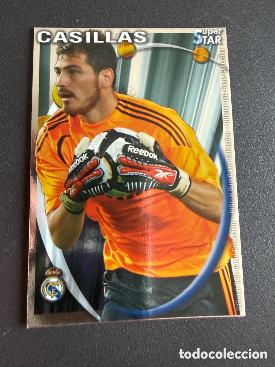 Cromos de f&uacute;tbol: MUNDICROMO 2011. 050. CASILLAS ( Real Madrid). Super Star. Brillo Liso